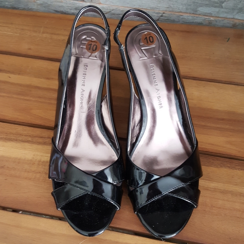 Etienne Aigner Black Ophelia Heels